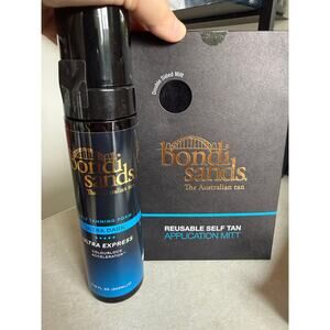 Bondi Sands Self-Tanning Foam Ultra Dark plus Application Mitt 200 ml NEW